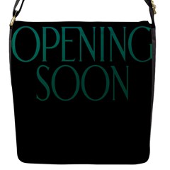 Opening Soon Sign Flap Messenger Bag (s) by Mariart
