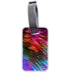 Rainbow Shake Light Line Luggage Tags (two Sides) by Mariart