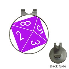Number Purple Hat Clips With Golf Markers by Mariart