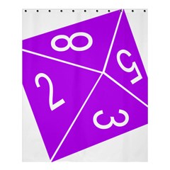 Number Purple Shower Curtain 60  X 72  (medium)  by Mariart