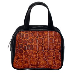 Crocodile Skin Texture Classic Handbags (one Side) by BangZart