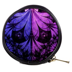 Beautiful Lilac Fractal Feathers Of The Starling Mini Makeup Bags by jayaprime