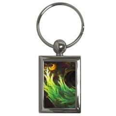 A Seaweed s Deepdream Of Faded Fractal Fall Colors Key Chains (rectangle)  by jayaprime