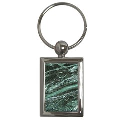Green Marble Stone Texture Emerald  Key Chains (rectangle)  by paulaoliveiradesign