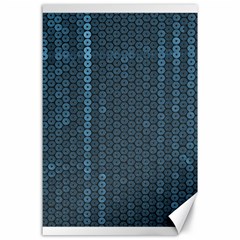 Blue Sparkly Sequin Texture Canvas 24  X 36 