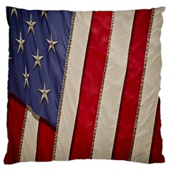 Usa Flag Large Cushion Case (one Side) by BangZart