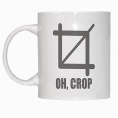 Oh Crop White Coffee Mug by derpfudge