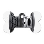 Tire Dog Tag Bone (Two Sides) Front