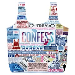 Book Collage Based On Confess Full Print Recycle Bags (l)  by BangZart