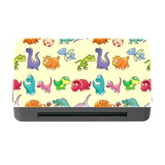 Group Of Funny Dinosaurs Graphic Memory Card Reader With Cf