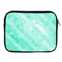 Bright Green Turquoise Geometric Background Apple Ipad 2/3/4 Zipper Cases by TastefulDesigns