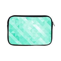 Bright Green Turquoise Geometric Background Apple Ipad Mini Zipper Cases by TastefulDesigns