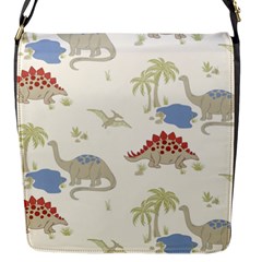 Dinosaur Art Pattern Flap Messenger Bag (s) by BangZart