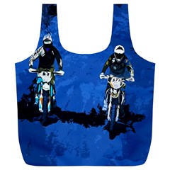 Motorsport  Full Print Recycle Bags (l)  by Valentinaart