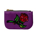 Leaning Rose Coin Change Purse Front