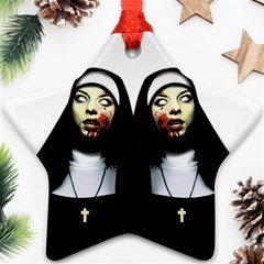 Horror Nuns Star Ornament (two Sides)