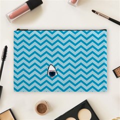 Chevron Shark Pattern Cosmetic Bag (large) 