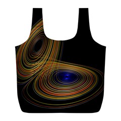 Wondrous Trajectorie Illustrated Line Light Black Full Print Recycle Bags (l)  by Mariart