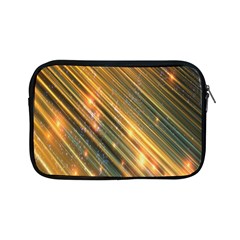 Golden Blue Lines Sparkling Wild Animation Background Space Apple Ipad Mini Zipper Cases by Mariart