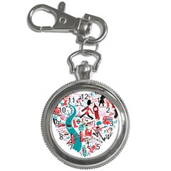 London Illustration City Key Chain Watches by Mariart