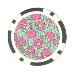 Donuts Pattern Poker Chip Card Guard