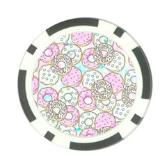 Donuts Pattern Poker Chip Card Guard