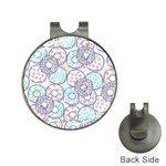 Donuts pattern Hat Clips with Golf Markers Front