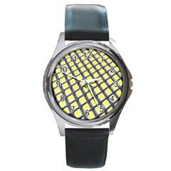 Wafer Size Figure Round Metal Watch by Mariart