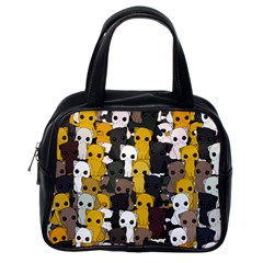 Cute Cats Pattern Classic Handbags (one Side) by Valentinaart