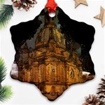 Dresden Frauenkirche Church Saxony Ornament (Snowflake) Front
