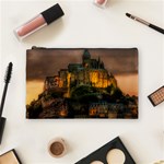 Mont St Michel Sunset Island Church Cosmetic Bag (Medium)  Front