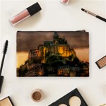 Mont St Michel Sunset Island Church Cosmetic Bag (Medium)  Back
