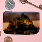 Mont St Michel Sunset Island Church Large Coin Purse Front