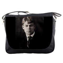 Sergei Yesenin Messenger Bags by Valentinaart