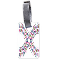 Free Symbol Hands Luggage Tags (one Side)  by Mariart