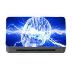 Lightning Brain Blue Memory Card Reader With Cf by Mariart