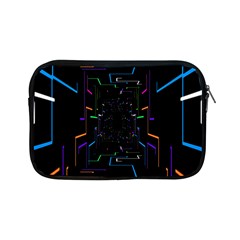 Seamless 3d Animation Digital Futuristic Tunnel Path Color Changing Geometric Electrical Line Zoomin Apple Ipad Mini Zipper Cases by Mariart