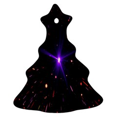 Animation Plasma Ball Going Hot Explode Bigbang Supernova Stars Shining Light Space Universe Zooming Christmas Tree Ornament (two Sides) by Mariart