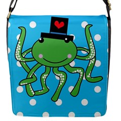 Octopus Sea Animal Ocean Marine Flap Messenger Bag (s) by Nexatart