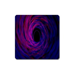 Black Hole Rainbow Blue Purple Square Magnet by Mariart