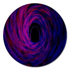 Black Hole Rainbow Blue Purple Magnet 5  (round) by Mariart