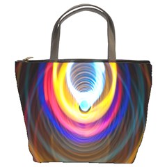 Colorful Glow Hole Space Rainbow Bucket Bags by Mariart