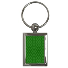Green Seed Polka Key Chains (rectangle)  by Mariart