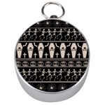 Halloween pattern Silver Compasses Front