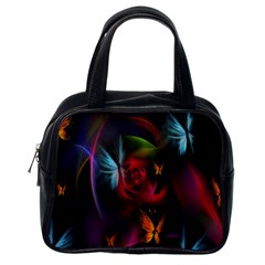 Beautiful Butterflies Rainbow Space Classic Handbags (one Side) by Mariart