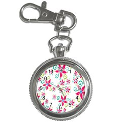 Flower Beauty Sexy Rainbow Sunflower Pink Green Blue Key Chain Watches by Mariart