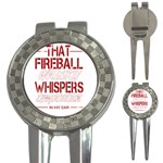 Fireball Whiskey Humor  3-in-1 Golf Divots Front