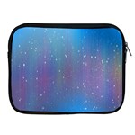 Rain Star Planet Galaxy Blue Sky Purple Blue Apple iPad 2/3/4 Zipper Cases Front