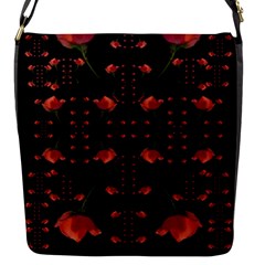 Roses From The Fantasy Garden Flap Messenger Bag (s) by pepitasart