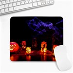 Awaiting Halloween Night Large Mousepads Front